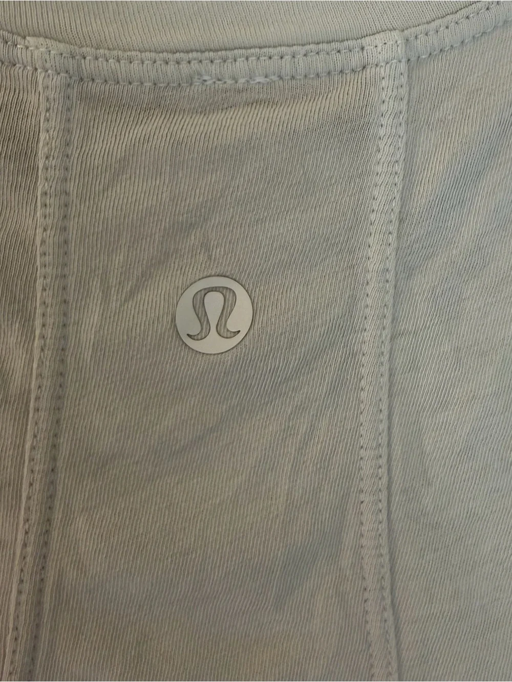 lululemon athletica White Sleeveless Crop Tank